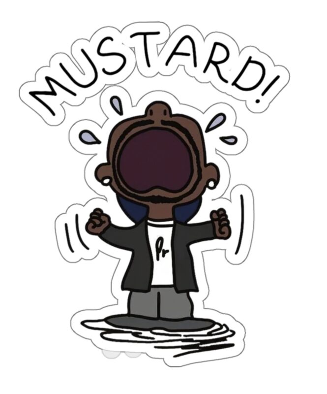 Kendrick Lamar Mustard Stickers US